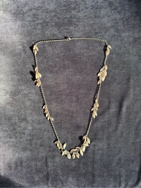 Ann Taylor Gold Leaf Necklace